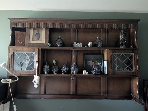 Vintage oak dresser top - vintage,