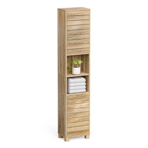 Tall bathroom cabinet oak - tall, cabinet,